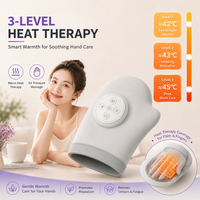 Masseur électrique vibrant pour les mains avec compression thermique pour soulager la douleur au poignet, aux doigts, à l'arthrite et au syndrome du canal carpien