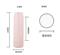 Flacon pompe sans air rotatif de luxe personnalisé en ABS, 15ml/30ml/50ml, avec impression sérigraphique pour soins de la peau