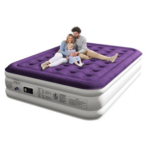 Colchón de aire personalizado directo de fábrica, cama inflable moderna doble elevada con colchón inflable de bomba incorporada - Product Image 3