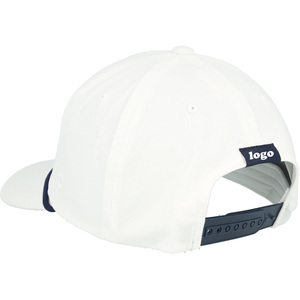 Gorro de béisbol con Logo bordado para hombre y mujer, gorra deportiva con diseño personalizado, 5 paneles, color blanco - Product Image 2