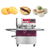 Machine à estamper les gâteaux de lune et pâtisseries entièrement automatique à moteur, haute efficacité alimentaire, en acier inoxydable 304, capacité de 50-60 pièces/min