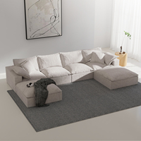 Ensemble de meubles de salon rembourrés design européen causeuse et chaise simple canapé modulaire compressé sectionnel