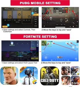 K66 สำหรับ PUBG Mobile L1R1 จอยสติ๊กเกมมือถือ สำหรับโทรศัพท์ IOS Android - Product Image 3