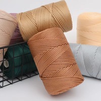 Corde en polyester tressée creuse de 3 mm, 230 mètres, pour emballage, crochet, coton, DIY, macramé, nylon – Vente en gros