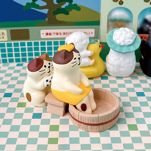Cute Cat Resin Figurines Animal Shape Handmade Home Decoration Craft Gift For Car Or Desk Display - Product Image 2
