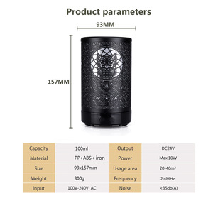 Cú kim loại dầu hương liệu khuếch tán, 100ml đen kim loại khách sạn khuếch tán dẫn Đèn khuếch tán - Product Image 2