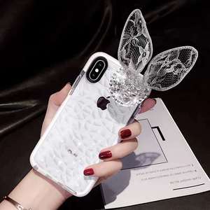 <span class=keywords><strong>Coque</strong></span> de téléphone portable souple transparente à motif diamant en dentelle avec support intégré pour <span class=keywords><strong>iPhone</strong></span> 11 <span class=keywords><strong>12</strong></span> 13 14 15 16 17 Plus Pro Max - Product Image 4
