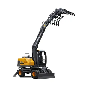 Manufacturer BD wheel excavator digger loader backhoe Hydraulic construction machinery Lift cab fixed electric crane 6t 8t BD95W