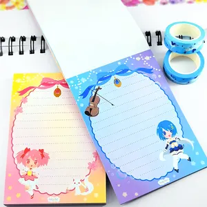 customized tops desk memo pad a6 sticky notes vintage oil printing supplier