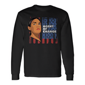 Camiseta de manga larga Alexandria Ocasio-Cortez AOC Agent Of Change - Product Image 2