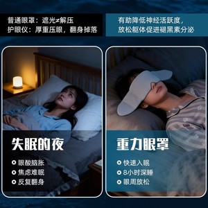 Carefully selected eye-fatigue <b>sleeping</b> <b>mask</b> with light-blocking, low-pressure ice silk, perfect for afternoon naps and eye - Product Image 3