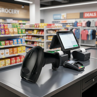 Escáner de código de barras DS6265B 2D con soporte de detección automática QR y PDF417 lector de código de barras interfaz USB para pago móvil Android