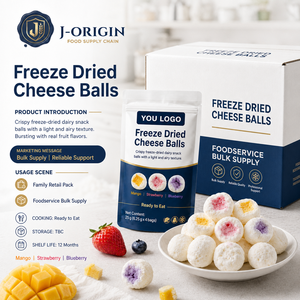 Snack di Palline di Formaggio Liofilizzate Pronte da Mangiare, Confezione da 25g, Durata 12 Mesi, Fornitore all'Ingrosso di Prodotti Lattiero-Caseari, OEM, Etichetta Privata - Product Image 2