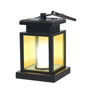 Outdoor waterproof solar powered candle umbrella lantern classic antique style G100POWER