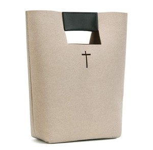Cross-shaped felt bag for women, shopping <b>handbag</b> with large capacity, fashionable felt bag for storage, <b>organizer</b> bag - Product Image 4