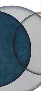 Tapis en laine et soie fait main, design artistique moderne fluide, vert bleu floral, tapis tufté à boucles, décoration intérieure - Product Image 4