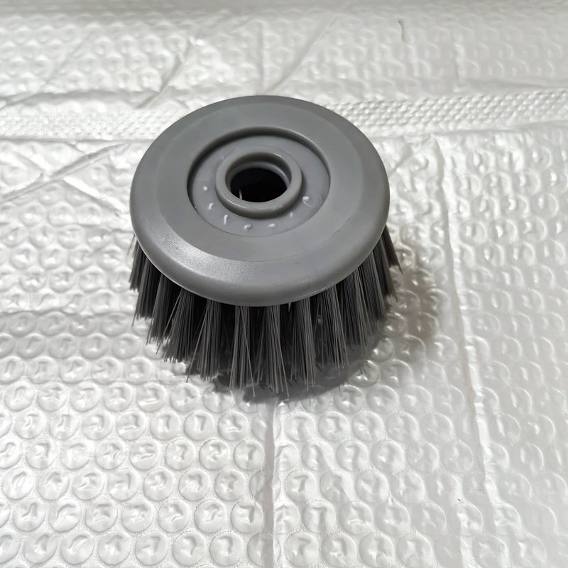 Brosse à vaisselle à long manche, tête simple - gris clair - universelle