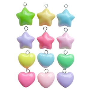Mini nuevo corazón estrella Sakura con gancho colgante <span class=keywords><strong>de</strong></span> resina dijes Fit Bubblegum collar pulsera accesorios <span class=keywords><strong>de</strong></span> fabricación <span class=keywords><strong>de</strong></span> joyas - Product Image 5