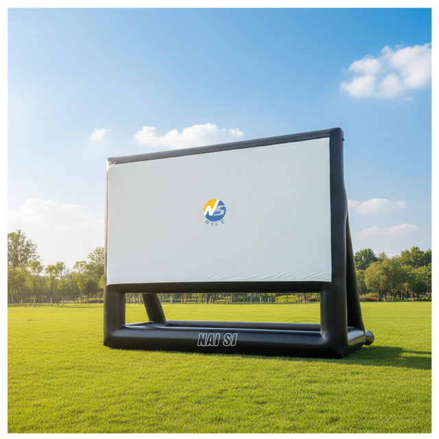 Portable Custom Airtight Inflatable Movie Screen Outdoor Theater Projection Screen for Backyard Party Events