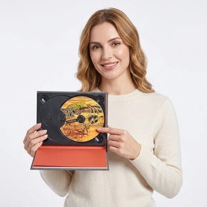 <strong>Custom</strong> <strong>CD</strong> &amp; -RW 650MB Offset Printed Wallet Jacket Sleeve Digipack Boxes with Ribbon Handle for Disk Replication - Product Image 6