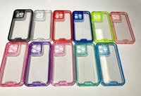 PENBBS 308 360 Cover Luxury 3-en-1 TPU+PC Étui de protection pour 11-15 & 16 Pro Max Design transparent antichoc