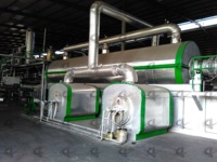Machine de pyrolyse de pneus usagés en continu