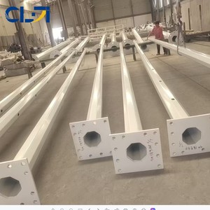 Outdoor Galvanized Steel Octagonal Street <strong>Light</strong> <strong>Poles</strong> for Road Use Durable 3M-12M Height Resistant to 180km/h Wind - Product Image 1