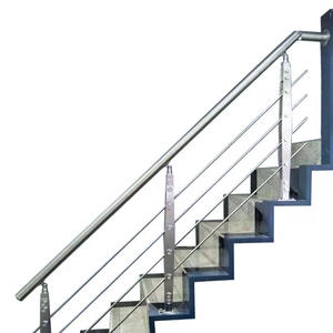 304 Aço Inoxidável Corredor Contemporâneo Balaustrada Corrimão Plataforma Protetora Escada Trilho para Piscinas Hotel Varanda - Product Image 3