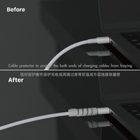 Utilisé pour MacBook Air Pro Computer Adapter Case Charger Data Cable Storage Organizer 30w 67w 96w 140w USB C.