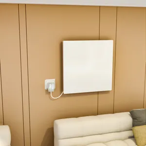 Calentador infrarrojo de pared personalizado y termostato inteligente calentador de espacio eléctrico montado en la pared radiador de Panel de pie personalizado blanco