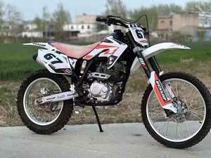 Moto tout-terrain électrique 250cc avec démarrage électrique, moteur 4 temps sans balais refroidi par air, frein à disque en acier, options essence et électrique - Product Image 2