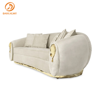 Luxuriöses Design Europäischer Stil Hochwertiges Nubukleder 1-2-3-Sitzer Sofa-Set Möbel Wohnzimmer