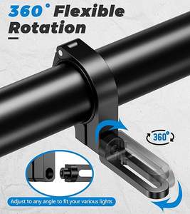 Soportes de Montaje para Luces LED, 360 °   Abrazaderas Giratorias Ajustables para Barra Antivuelco de UTV, Compatibles con 1.5" / 1.75" / 1.85" / 2" / 2.1" - Product Image 4