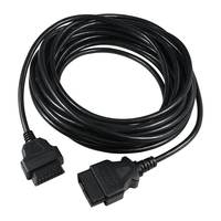 Câble d'extension OBD II 16 broches de 10 m, connecteur mâle-femelle, adaptateur ODB2 EML 327, connecteur d'outil de diagnostic