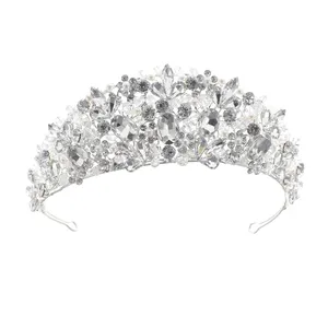 Fashion Handmade Design Wedding Headdress Accessories Crown Crystal Princess Party Queen Bridal Tiaras And Crowns