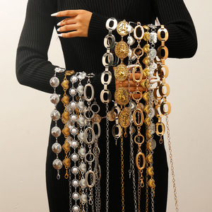 Chaînes de taille <span class=keywords><strong>en</strong></span> métal bohème tendance, <span class=keywords><strong>ceinture</strong></span> <span class=keywords><strong>en</strong></span> métal, bijoux <span class=keywords><strong>en</strong></span> métal pour robe de femme, chaînes dorées pour la taille, <span class=keywords><strong>ceinture</strong></span> pour le corps - Product Image 1