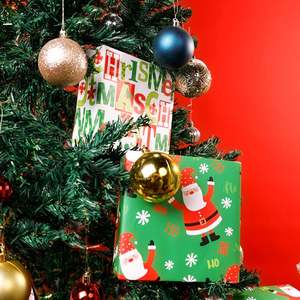 High Quality Wholesale 80g <b>Christmas</b> Father <b>Christmas</b> Art <b>Paper</b> Tissue 43*300cm Gift <b>Luxury</b> Custom Packaging <b>Wrapping</b> <b>Paper</b> Roll - Product Image 2