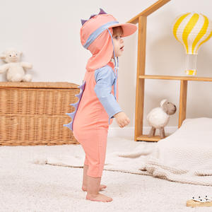 أويكو تكس للأطفال واقي من الطفح الجلدي UPF50 للحماية من الشمس بدلة سباحة للأطفال الصغار بسحاب ملابس سباحة قطعة واحدة للأولاد - Product Image 3