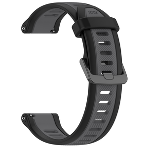 สายนาฬิกาซิลิโคนแนวสปอร์ตสองสีสำหรับ Garmin Forerunner 165 Samsung Huawei Xiaomi coros ขนาด18มม. 20มม. 22มม. - Product Image 4