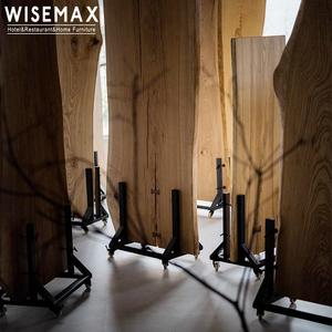 WISEMAX Home restaurant dessus de table en <span class=keywords><strong>bois</strong></span> vintage irrégulier en <span class=keywords><strong>bois</strong></span> massif naturel dalle de <span class=keywords><strong>bois</strong></span> à bord vif <span class=keywords><strong>pour</strong></span> <span class=keywords><strong>comptoir</strong></span> de table à manger - Product Image 5