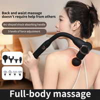 Pistolet de massage électrique sans fil rechargeable pour usage domestique, à angle réglable, pour massage profond des tissus du corps entier, machine à percussion pour soulager la douleur