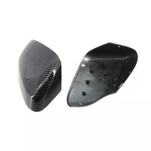 Carbon Fiber Side Mirror Covers For 2007-2012 Volvo S80 Full <b>Set</b> ABS Material - Product Image 2