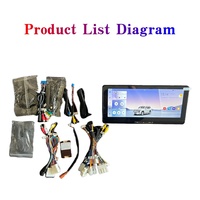 Radio Estéreo con Navegación GPS para Toyota Land Cruiser LC300 2022-2024, Reproductor Multimedia de Video, Android 12, Carplay, Unidad Principal, DSP