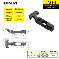 Loquet à ressort en caoutchouc en forme de T TANJA, flexible et amortissant, pour capot de machine d'ingénierie, armoire, pince à ressort
