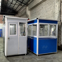 Poste de Garde Industriel Mobile à Assemblage Rapide pour Bâtiment de Bureaux avec Structure en Acier et Conception Étanche