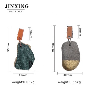 Pebble Đá Cẩm Thạch Bảng Bìa Clip Kim Loại Clip-Đá Tự Nhiên Thiết Kế Có Thể Giặt Bền Khăn Trải Bàn Hiện Đại Trọng Lượng Cho Nhà Hàng Nhà - Product Image 5