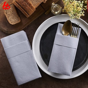 <span class=keywords><strong>Tovaglioli</strong></span> d'<span class=keywords><strong>argento</strong></span> Airlaid Dinner <span class=keywords><strong>tovaglioli</strong></span> di <span class=keywords><strong>carta</strong></span> colorati personalizzati con tasca forchetta coltello - Product Image 3