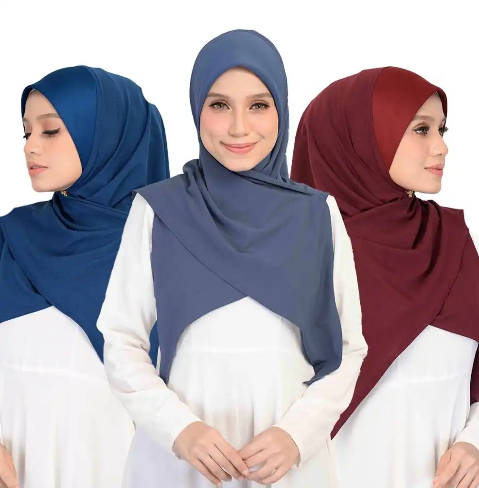 イスラム教徒の女性のヘッドスカーフスウェットシャツアミラインスタントハットマレーシアのヘッドスカーフ帽子折りたたみキマーヘッドスカーフフードイスラム