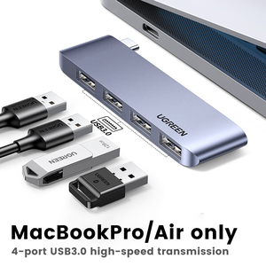 UGREEN <strong>4</strong> in 1 USB Adapters Type C to USB 3.0 <strong>Hub</strong> with <strong>4</strong> USB a 3.0 <strong>Port</strong>, Transmission Rate 5Gbps - Product Image 5