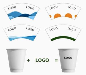 YU Logo personnalisé Gobelets en papier moderne à simple et double paroi sans BPA pour boissons chaudes avec couvercles Gobelets jetables pour le camping - Product Image 5